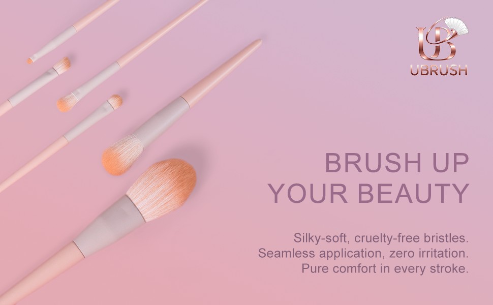 6 pcs Professional Makeup Brush Set