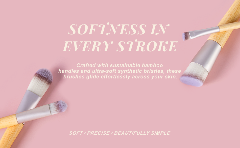 5pcs Eco-friendly Makeup Brush Set
